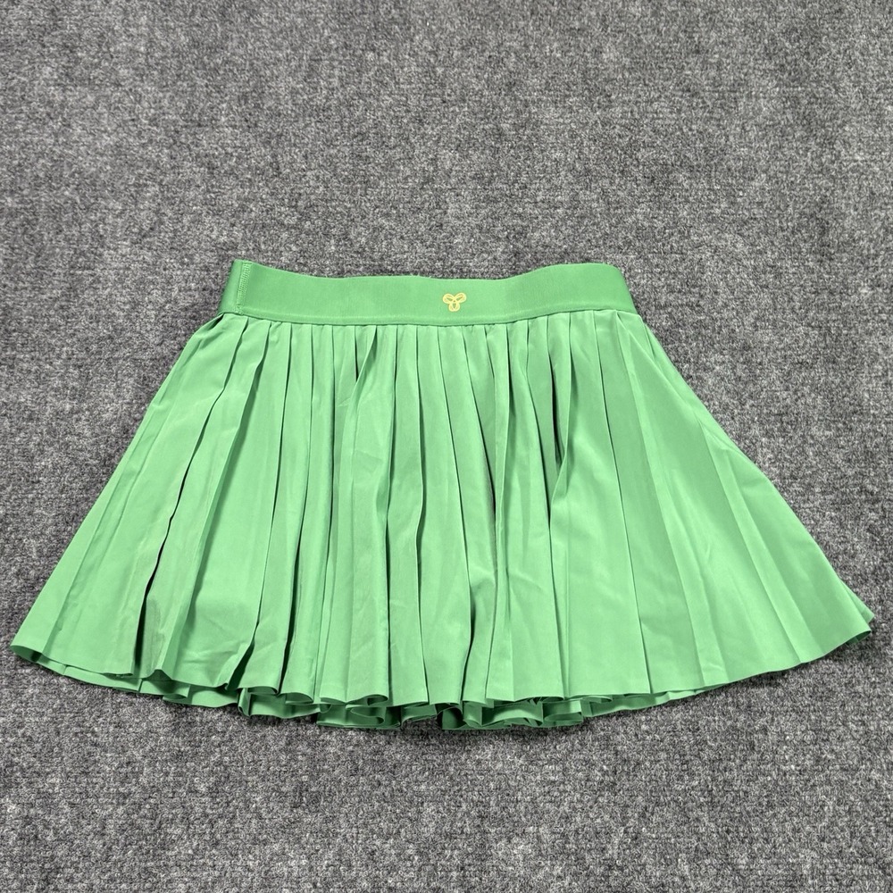 Aritzia Golden Tennis Micro Pleat Skirt Skort Womens Small Green NEW - Picture 2 of 6